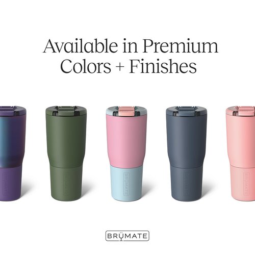 BrüMate Nav 25oz 100% Leak Proof Insulated Travel Tumbler with Magnetic BevLock™ Lid - Double Wall Cup-Holder Friendly Stainless Steel Mug (Blue Agave)