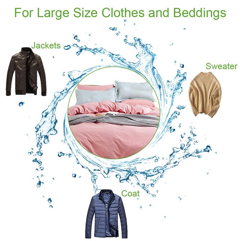 OTraki 2 Pack Extra Large Laundry Mesh Bag 43 x 35 Inch Mesh Laundry Bag Zippered Big Net Bag for Blanket Sweater Coat Bedding Sheet in Home Dorm Hotel Don't Drying, Melting 140-176℉, White