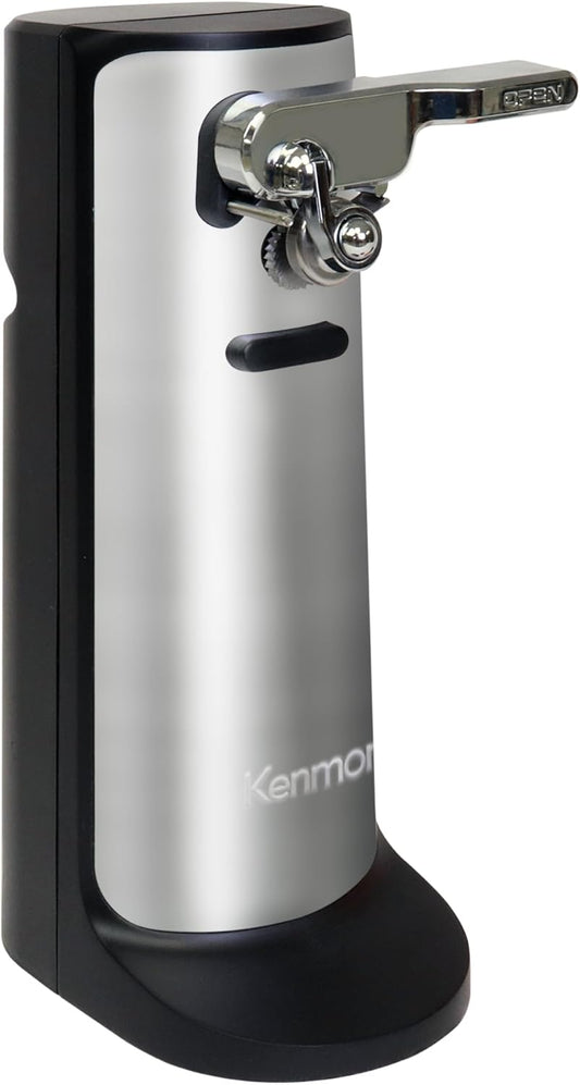 Kenmore Electric Can Opener - Arthritis-Friendly Design | Automatic Stainless Steel with Cord Storage
