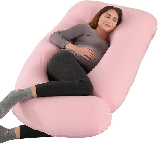 Victostar Pregnancy Pillow - 57-Inch U-Shaped Maternity Pillow for Full Body Support | Removable Cover