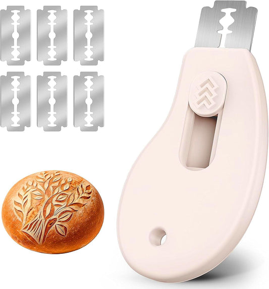 Skiennix Bread Lame - Magnetic Sourdough Scoring Tool with 5 Replaceable Razor Blades | Perfect for Baking