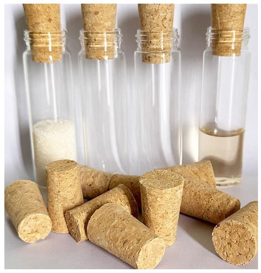14 Pcs Cork for Bottles Stoppers Cork Plugs Soft Wood Natural Tapered Corks Wooden Replacement Corks for Bar,Restaurant,Wine and Beer Making Craft,Jars and Bottles, DIY Crafts,Leakproof