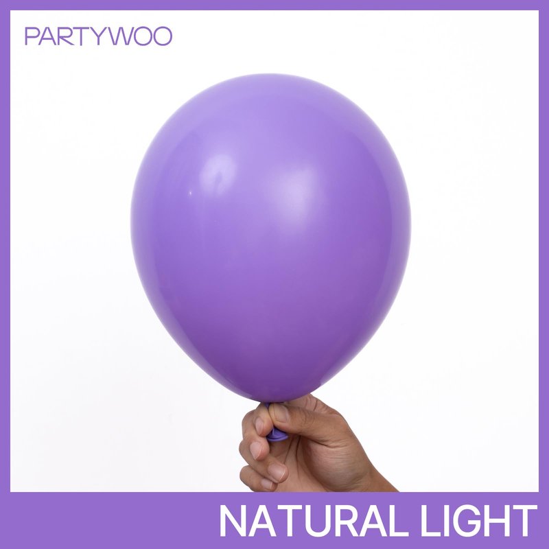 PartyWoo Purple Balloons 100pcs Different Sizes of 18 12 10 5 Inch Purple Balloon Arch Kit Garland for Birthday Engagement Wedding Bachelorette Bridal Shower Butterfly Party Decorations Purple-Y15