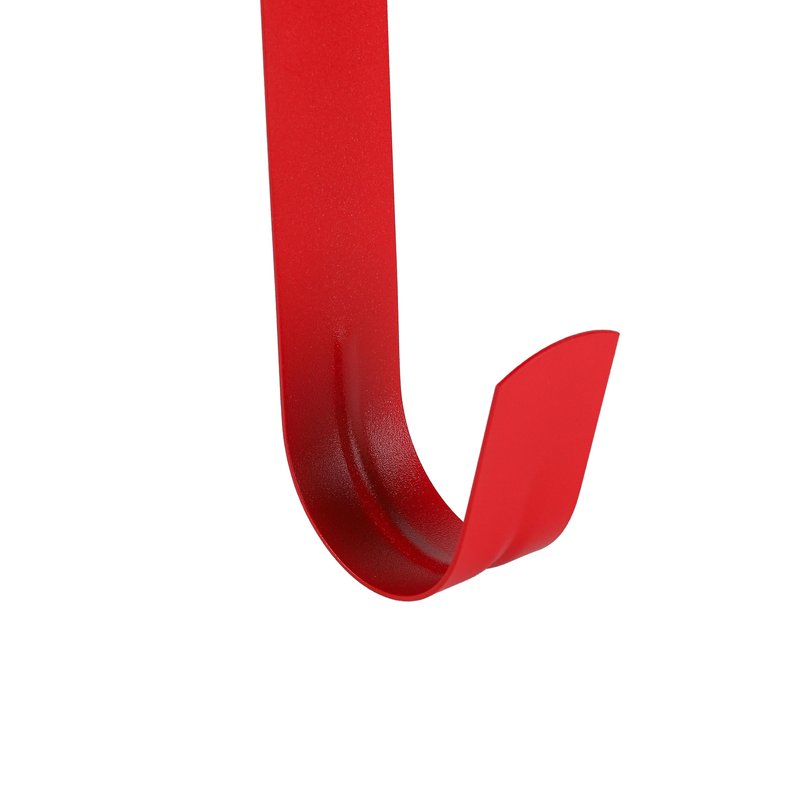 Sattiyrch 12" Wreath Hanger for Front Door,Steel Over The Door Hanger Hook,Wreath Door Hanger (Red,2)