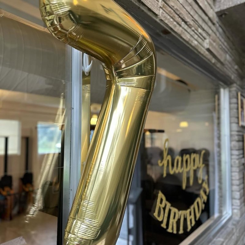 Champagne Gold 4 Balloon, Number Balloons 40 Inch, Light Gold 4th Birthday Decorations for Girls Four Large Numbers for Party Decor, Number 4 Balloon