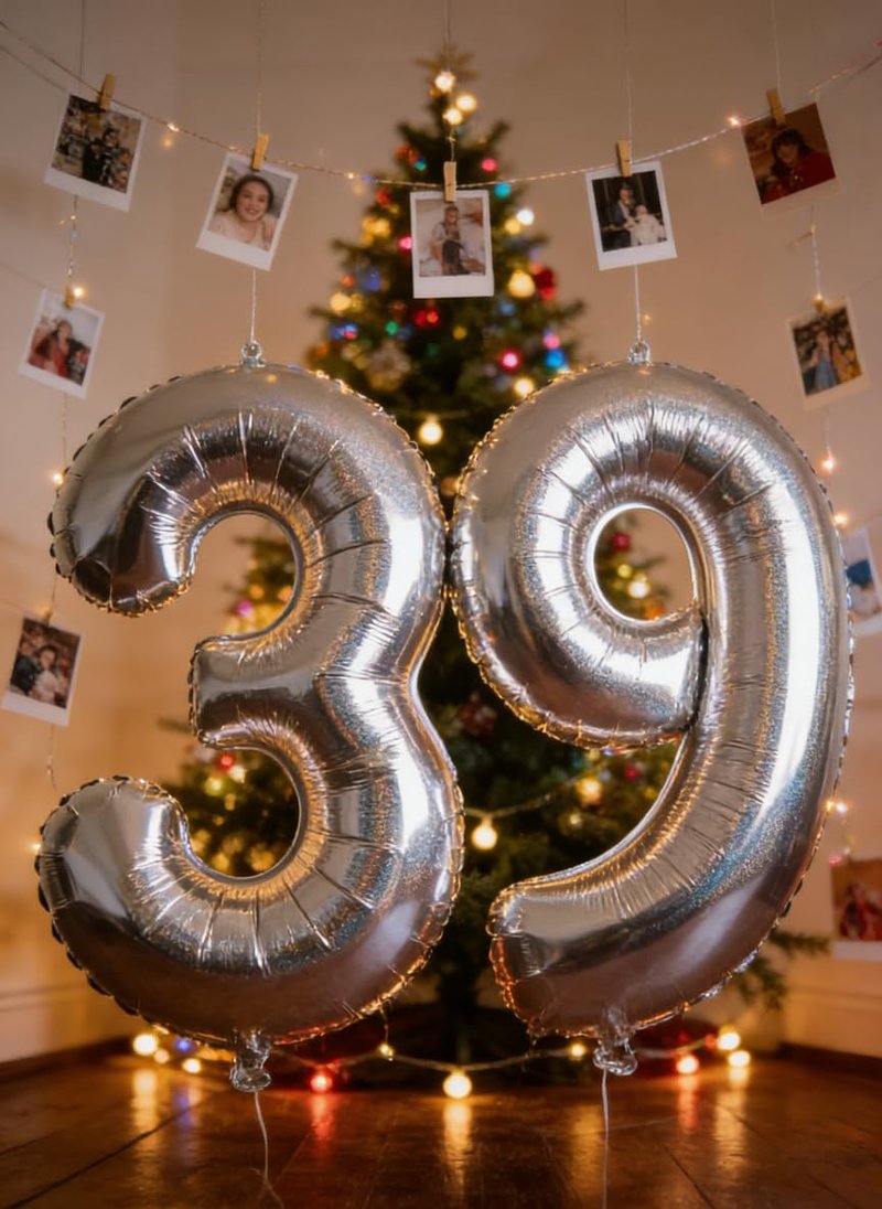 Laser Silver 4 Balloon, Number Balloons 40 Inch, 4th Birthday Decorations for Girls Four Large Numbers for Party Decor, Number 4 Balloon
