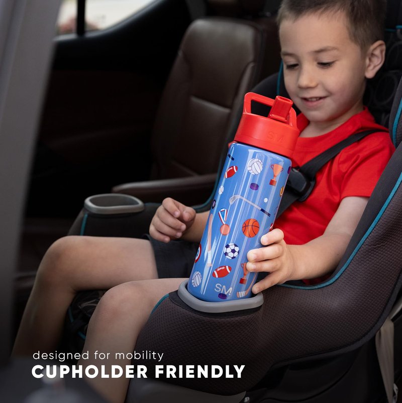 Simple Modern Kids Summit Water Bottle with Straw Lid | Trolls 14oz Stainless Steel Cup Insulated Tumbler Tumbler for Toddlers, School | Trolls Poppy Mashup