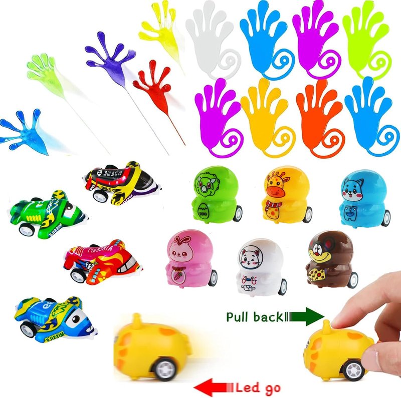 128 Pcs Party Favors for Kids Easter Egg Fillers,Fidget Treasure Box Toys, Classroom Prizes, Pinata Filler Goodie Bag Stuffers, Treasure Chest Carnival Prizes, Prize Box Bulk Toys for Boys Girls 4-8