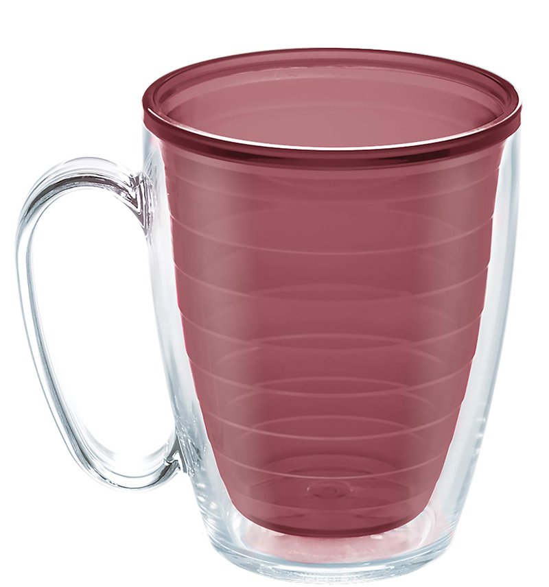 Tervis Clear & Colorful Tabletop Made in USA Double Walled Insulated Tumbler Travel Cup Keeps Drinks Cold & Hot, 16oz Mug, Elderberry Wild