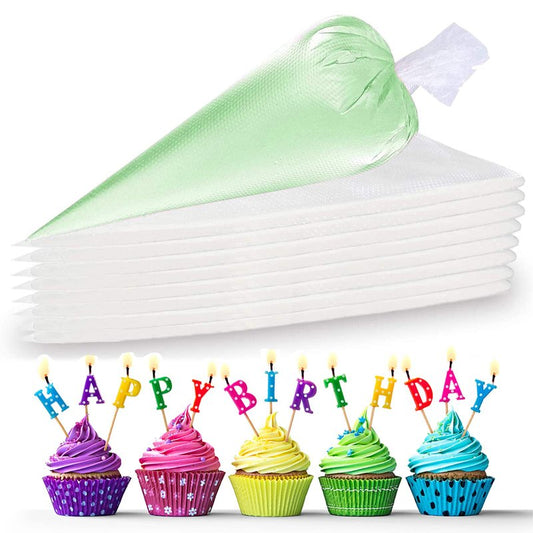 100 Pieces Piping Bags Disposable -16 inch Tipless Piping Bags | Pastry Bags | Icing Bags | Frosting Bags for Cake Cookies Baking Decorating