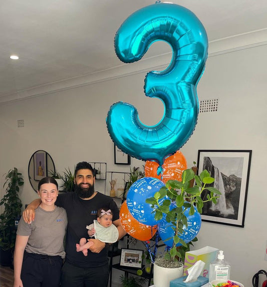 Light Blue Number 5 Balloon 40 Inch, 5th Birthday Party Decorations for Children, Giant 5 Foil Balloon for Party Supplies