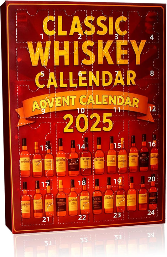 2025 Whiskey Advent Calendar - 24-Day Countdown for a Daily Tasting Journey Through Whiskey Flavors