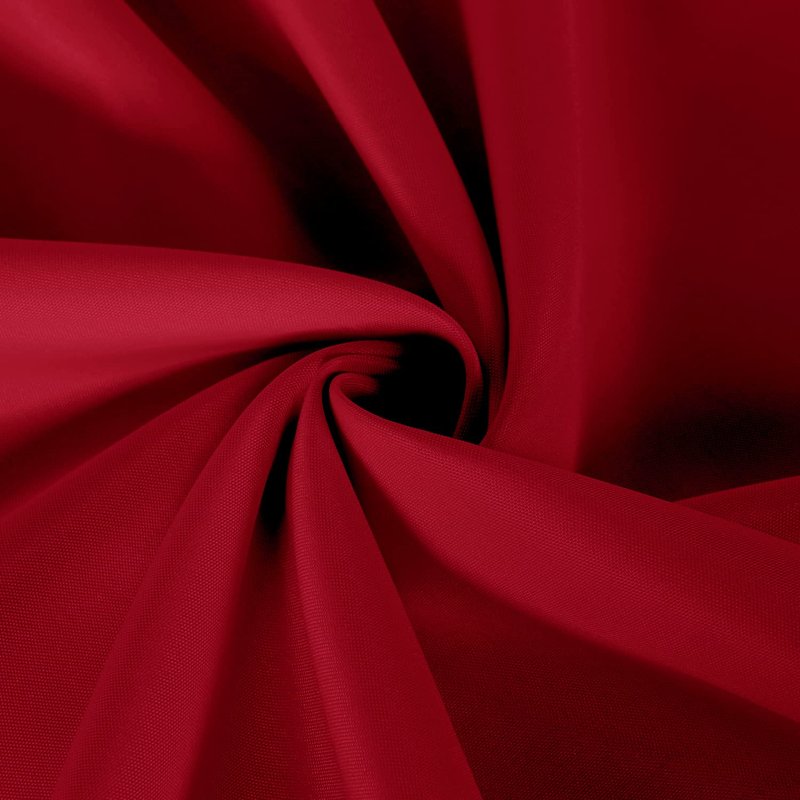 sancua 2 Pack Round Tablecloth 60 Inch Red, Stain and Wrinkle Resistant Table Cloth - Washable Polyester Table Cover for Dining Tables, Buffet Parties and Camping