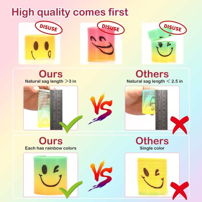AZEN 32 Pcs Mini Spring Party Favors for Kids 3-5 4-8, Goodie Bags Stuffers for Birthday, Classroom Prizes Kids Prizes, Small Bulk Toys Gifts (4 Smile)