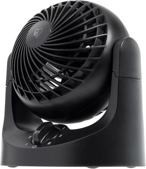 IRIS USA WOOZOO Mini Desk Fan - Quiet Air Circulator with 3 Speeds & 112° Tilt - Black, 32ft Air Distance