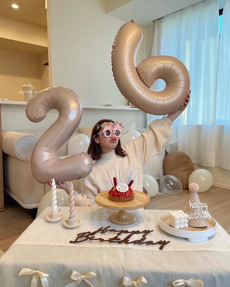 Light Brown Number 10 Balloon 40 inch, Tan 10 Number Balloons, Khaki 10th Sandy Brown Birthday Decorations, Beige 10 Year Old Girls Boys Light Brown Party Supplies
