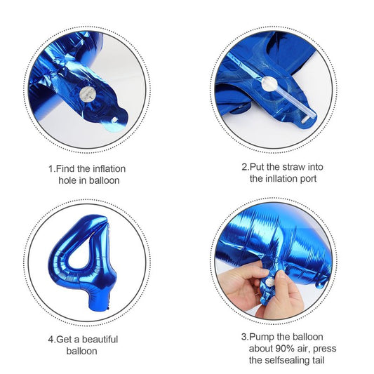 Number Balloons 40 Inch 1 Balloon for Birthday Party, Blue One Balloons Foil Number 1 Ballon for 1, 10, 11, 100 Celebration, Boy and Girl Birthday, Baby Shower, Anniversary Decor