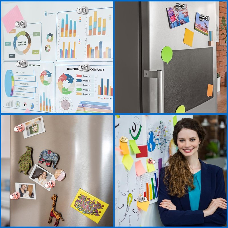 LOVIMAG Fridge Magnets 25Pcs Refrigerator Whiteboard Small Strong Magnet Classroom Kitchen Accessories Decorative Locker Set Decor Must Haves Office Calendar Refrigerador Magnetic Cute Crafts