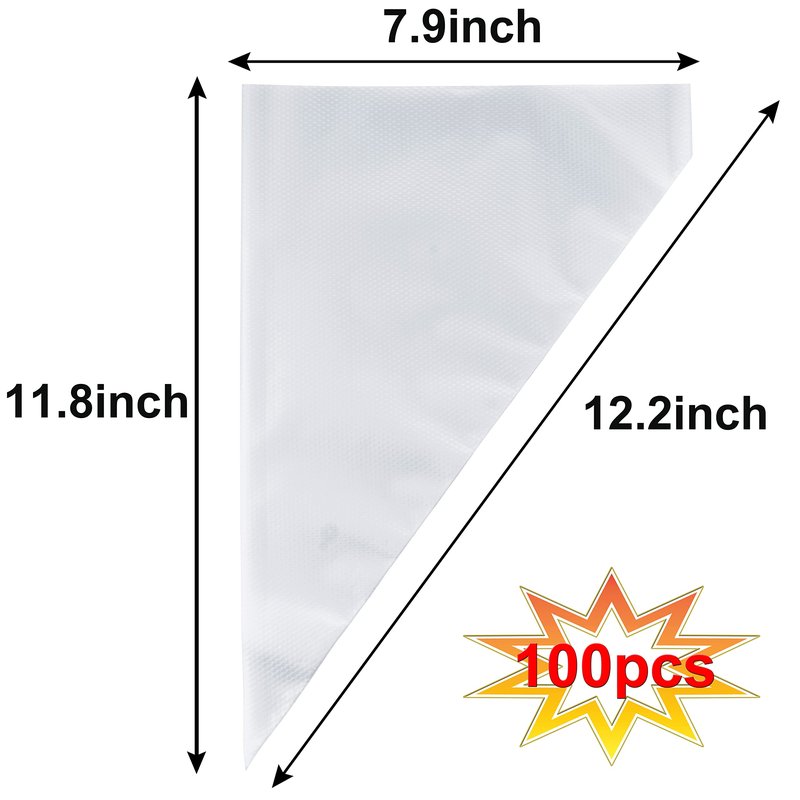 Piping Bags, Pastry Bags 12 Inch 100pcs, Disposable Icing Piping Pastry Bags For Cookie/Cake Decorating Supplies, Anti Burst And Non-Slip Thicken Cake Decorating Bags.