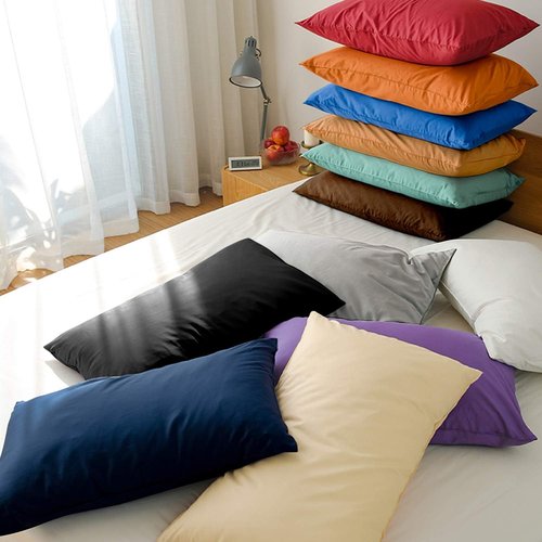FLXXIE Pillow Cases - Soft Microfiber Queen Pillow Covers | Wrinkle Resistant, 2-Piece Set, 20x30, Orange