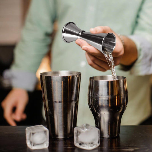 15-30ml Jigger for Bartending,Japanese Professional Cocktail Jigger Premium 304 Stainless Steel Jigger Premium & Heavy-Duty 0.5OZ- 1 OZ with Dimensions Inside Bartending Measuring