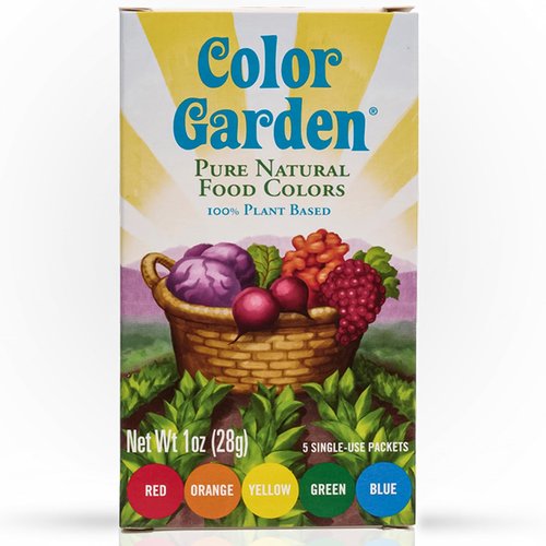Color Garden Pure Natural Food Coloring, Multi – 5 ct 1 oz | Plant-Based, Vegan, Non-Toxic Liquid Food Dye, Healthy Food Coloring