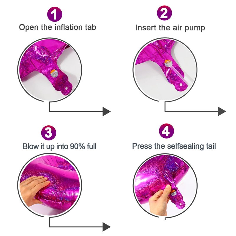 Laser Hot Pink 7 Balloon, Number Balloons 40 Inch, 7th Birthday Decorations for Girls Kids, Party Decoration for Women, Number 7 Balloon
