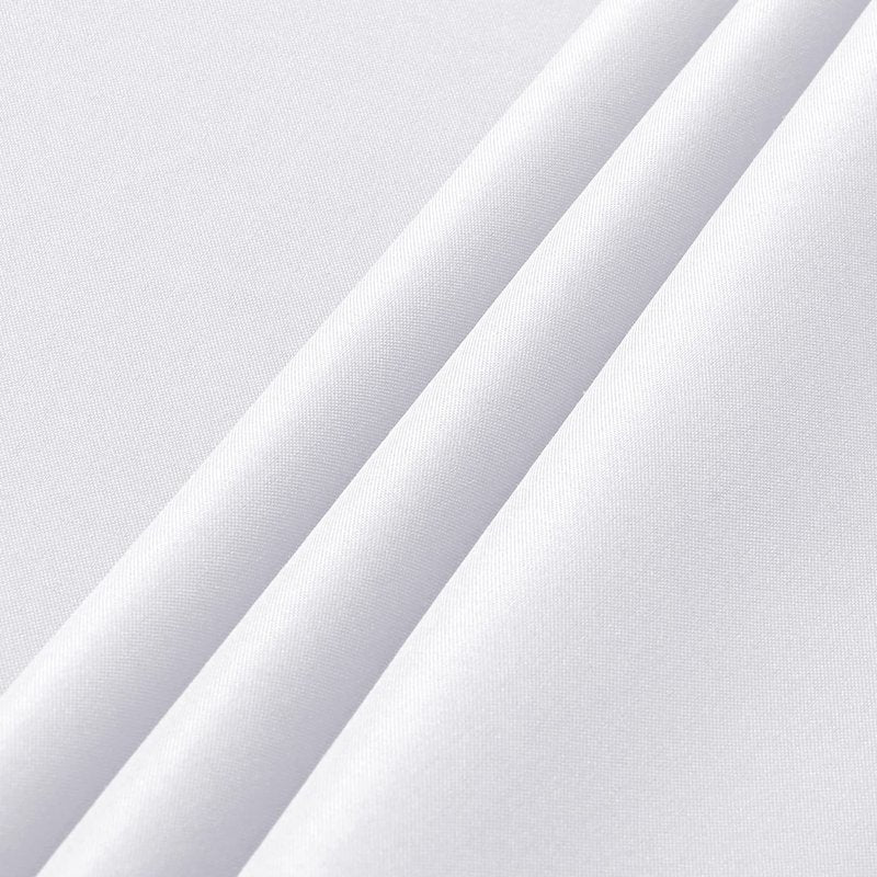 sancua 6 Pack White Tablecloth 60 x 120 Inch, Rectangle Table Cloth for 8 Feet Tables - Stain and Wrinkle Resistant Washable Polyester Table Cover for Dining Tables, Buffet Parties and Camping
