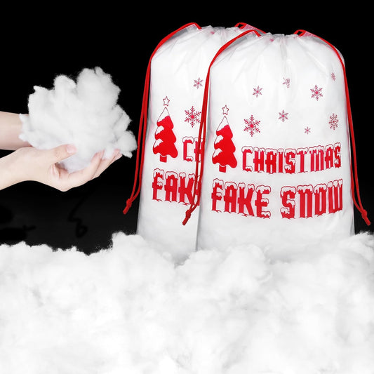 Aodaer Artificial Snow Decor - 1500g Fluffy Soft Cotton for Christmas Tree & Holiday Displays