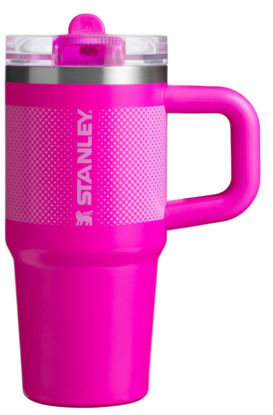 STANLEY Quencher ProTour Flip Straw Tumbler with Leakproof Lid 14 oz | Built-In Straw and Handle | Cup Holder Compatible for Travel | Insulated Stainless Steel Cup | BPA-Free | Vivid Violet Fade