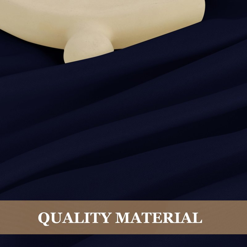 Fitable 6 Pack Navy Round Table Clothes - 70 Inches in Diameter - Stain Resistant and Washable Tablecloths, Polyester Fabric Table Covers for Wedding, Party, Banquet, Gathering