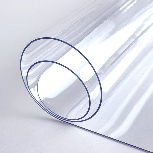 LovePads Clear Desk Mat 30 x 50 Inch, 1.5mm Thick Clear Table Protector, Waterproof Plastic Table Cover Protector, PVC Desk Protector Mat, Vinyl Desk Cover for Desktop, Coffee & Dining Table