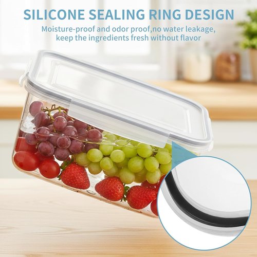 Grape Container - Leakproof Produce Storage with Removable Colander | 3PCS (0.9Qt - 13.5Qt)