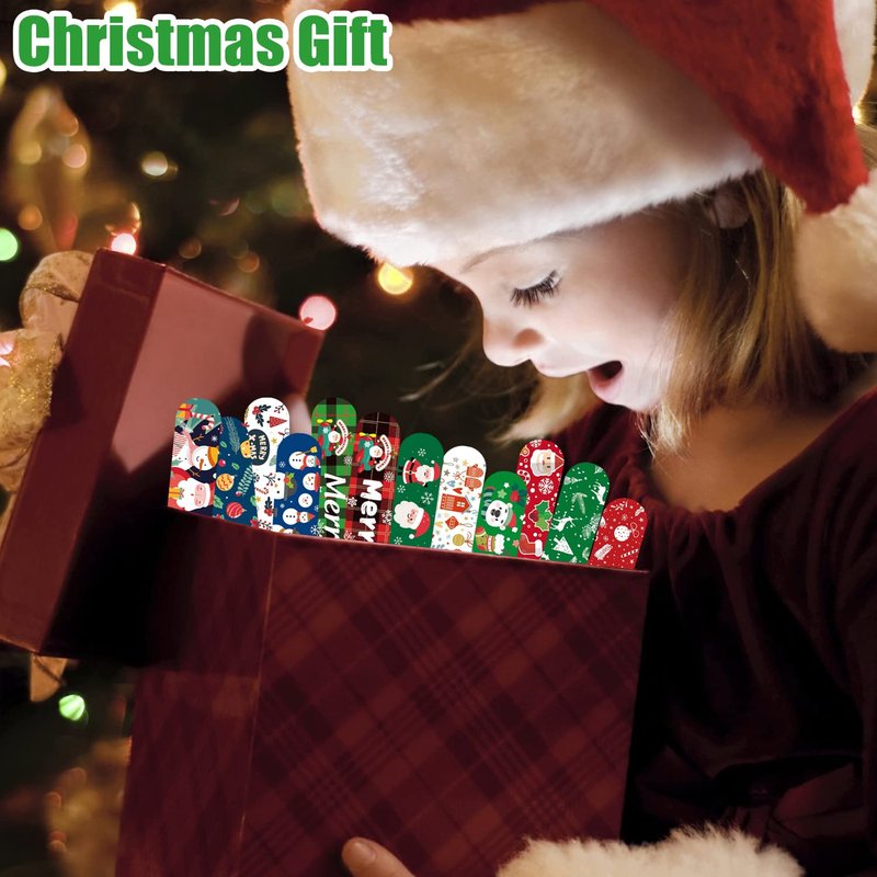 100Pcs Christmas Slap Bracelets, Christmas Party Favors for Kids, Christmas Stocking Stuffers, Christmas Toys for Kid and Children, Party Gift Bag Filler Supply
