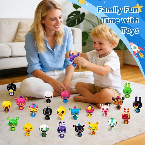 Freddy's 24-Piece Action Figure Set - Collectible Dolls for Five Nights at Freddy's | Perfect Birthday Party Cake Toppers