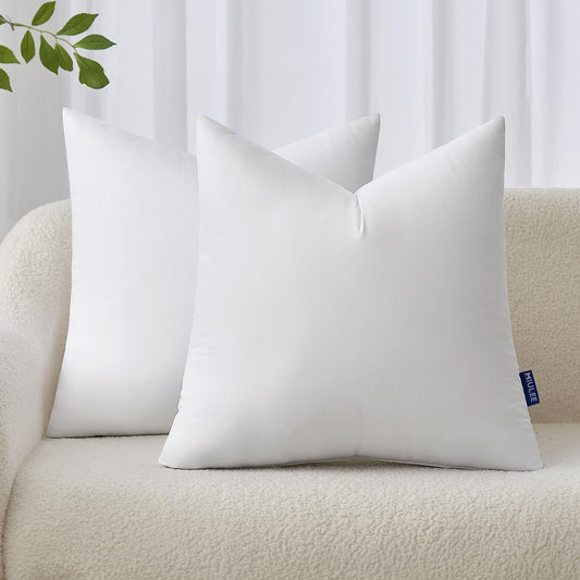 MIULEE Pillow Inserts - 20x20 Inches Decorative Throw Pillows for Couch | Pack of 2