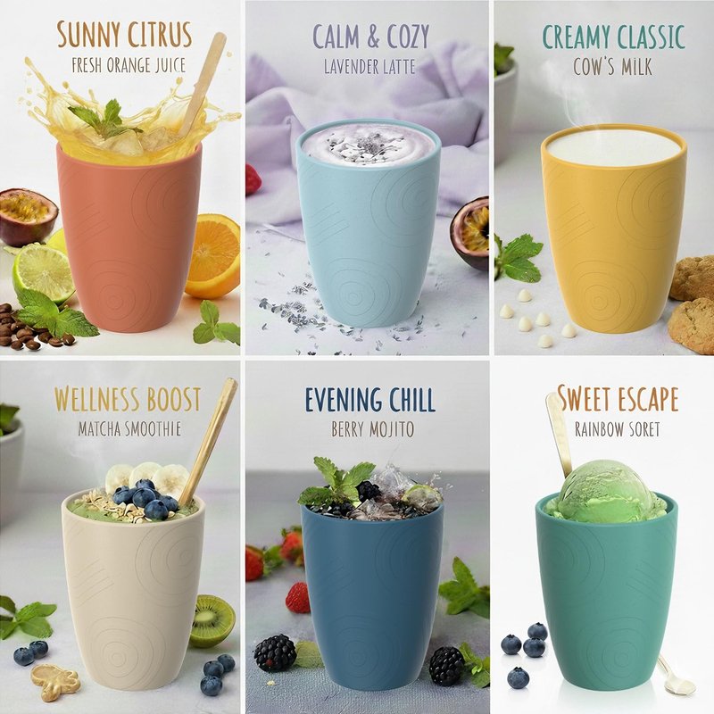 Perlapoc Wheat Straw Cups, Plastic Cups Reusable, Unbreakable Drinking Glasses Set of 6, Plastic Cups for Kitchen Camping Outdoor, 16 OZ Dishwasher Safe Tumblers & Water Glasses, Multi