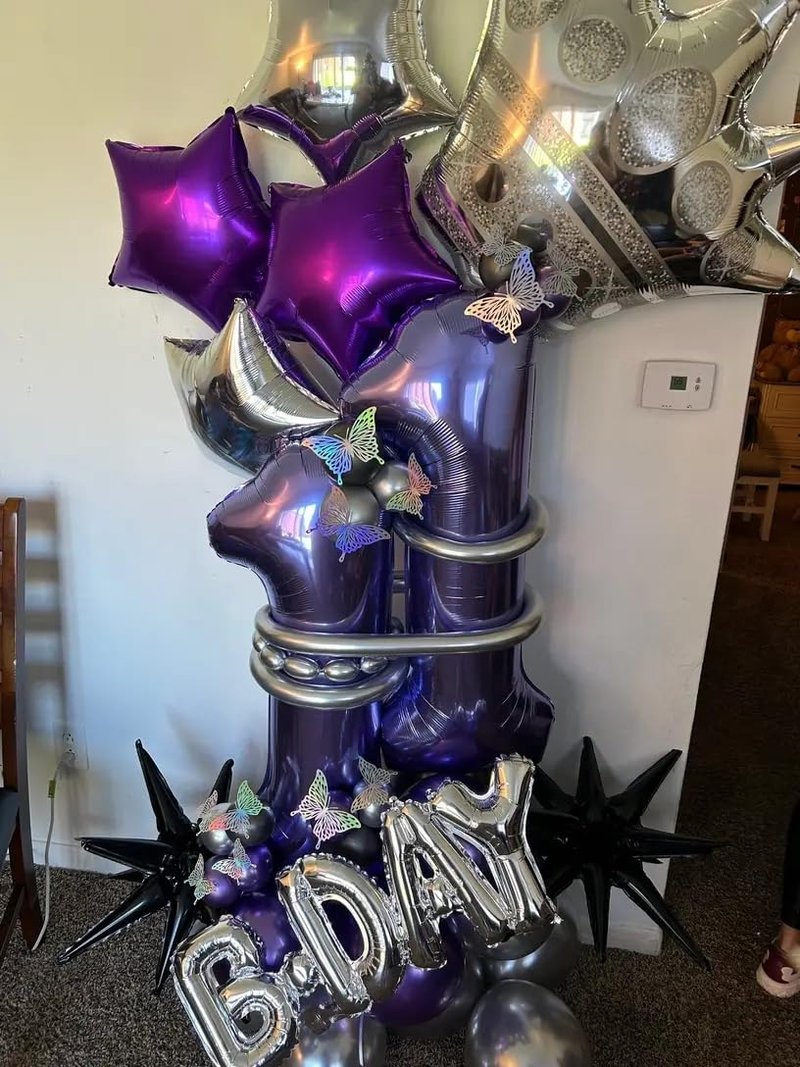 Purple Number 11 Balloon 40 inch, 11 Number Balloons, 11th Purple Birthday Decorations, 11 Year Old Girls Boys Party Supplies