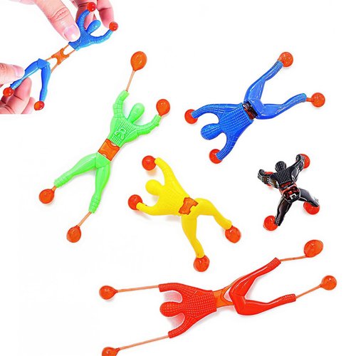JOHOUSE Sticky Wall Climbers Toy, Pack of 24 Climbing Men, Classic 90s Nostalgic Toy, Goodie Treat Bag Stuffers & Party Favors for Kids & Adults, Classroom School Exchange Prize
