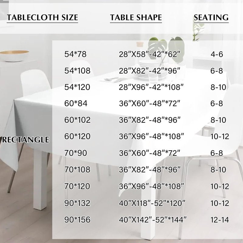 OUDIS White Table Cloth Rectangle,6 Packs 60x102 Inches Tablecloth for 6 Foot Rectangle Tables,Professional Polyester Fabric Table Cover for Wedding, Party,Valentine Decor,Banquet Occasion Decorations