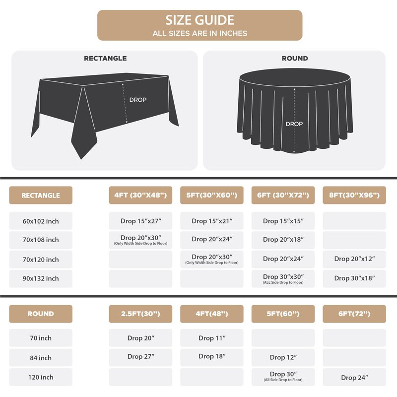 Fitable 8 Pack Round Tablecloths: Stain Resistant Wrinkle Free Circle Table Clothes, Washable Reusable Polyester Table Covers for Wedding Party Birthday Banquet Reception(Navy, 120 Inch)
