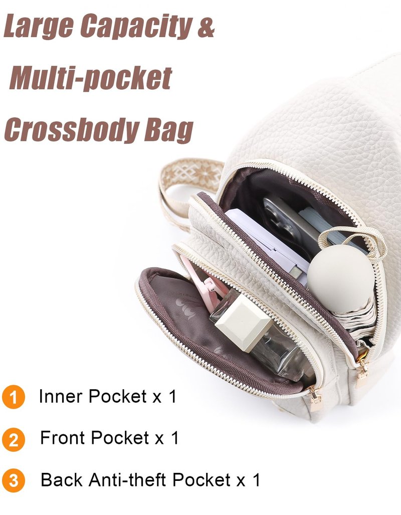 Mothers Day Gifts for Mom Crossbody Bags Anniversary Birthday Mom Gifts for Women Sling Bag Fanny Pack Chest Anti Theft Purse Christmas Secret Santa Gift Ideas for Her Girlfriend Wife