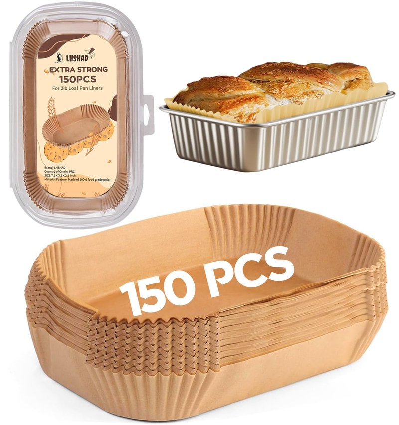 Loaf Pan Liners, Loaf Pan Liners for Baking Bread 9x5, Bread Pan Parchment Liners, 150pcs Bread Pan Liners for Baking