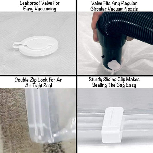 Mattress Vacuum Bag for Moving, Vacuum Seal Mattress Bag for Memory Foam or Inner Spring Mattresses, Compression and Storage for Returns, Leakproof Valve and Double Zip Seal (Twin/Twin-XL)