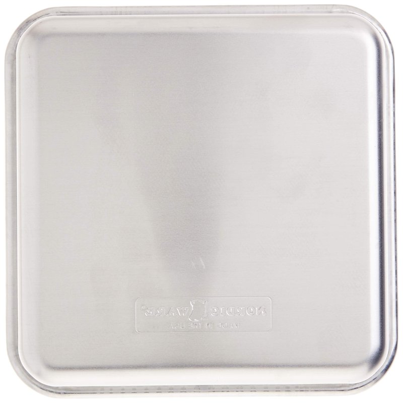 Nordic Ware - 47500 Nordic Ware Naturals Aluminum Commercial 8" x 8" Square Cake Pan, 8 by 8 inches, Silver