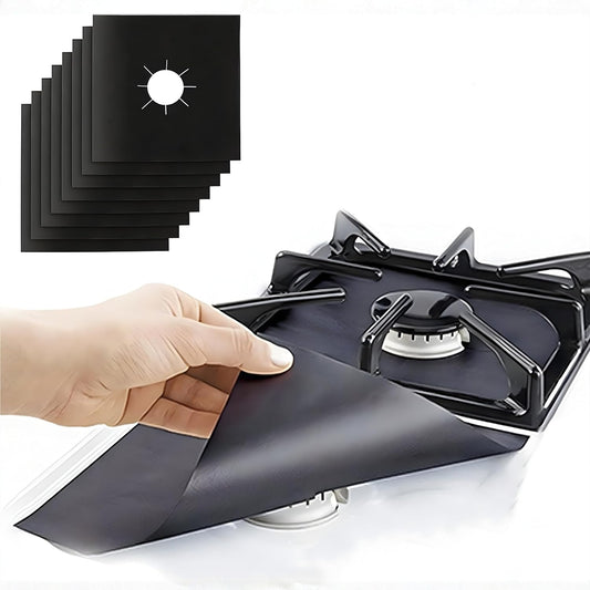 Linda’s Essentials Gas Stove Burner Covers - Extra Thick Non-Stick Heat Resistant Protectors | 10 Pack