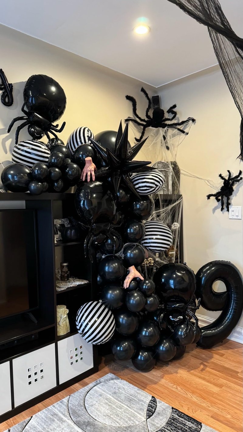 Smlpuame 40 inch Number Balloon 0-9 Black Large Number 19 Balloons,Digital Balloons for Birthday Party Celebration Decorations Supplies, Helium Foil Number Balloons for Wedding Anniversary