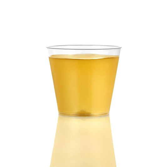 100 Count Shot Glasses Premium Clear Hard Plastic 1oz Disposable Cups, Ideal for Jello Shots, Wine Tasting, Condiments, Sauce, Dipping, Samples