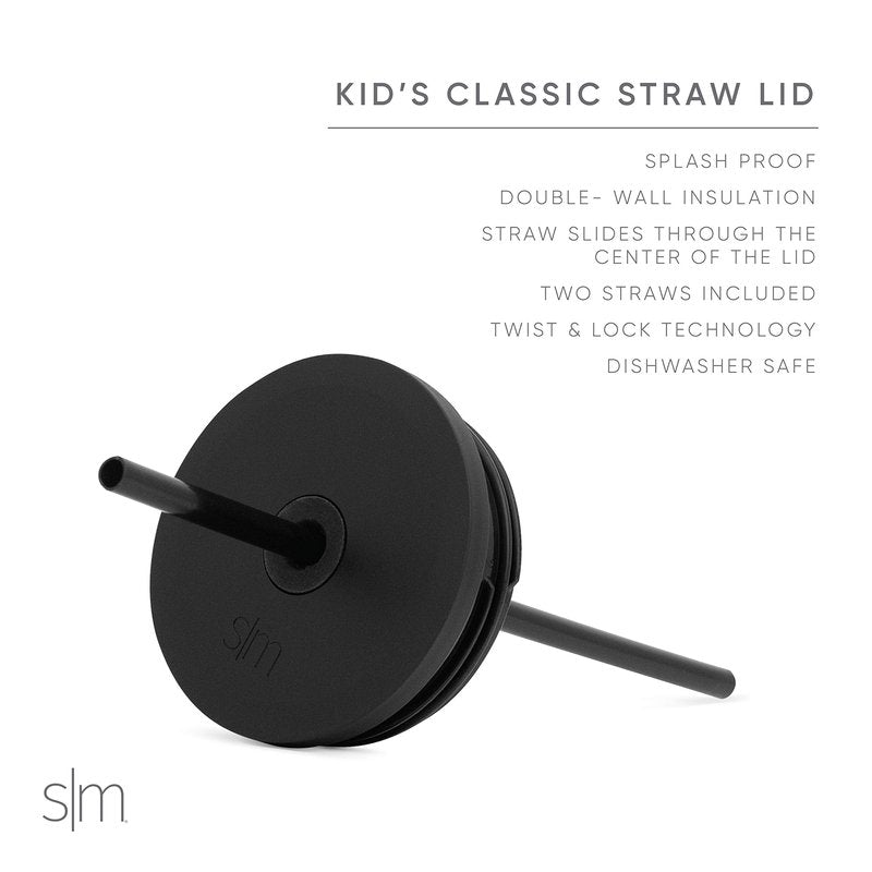 Simple Modern Toddler Cup with Lid and Silicone Straw | Kids Water Bottle Tumbler Insulated Stainless Steel Thermos | Classic Collection | 12oz, Solar System