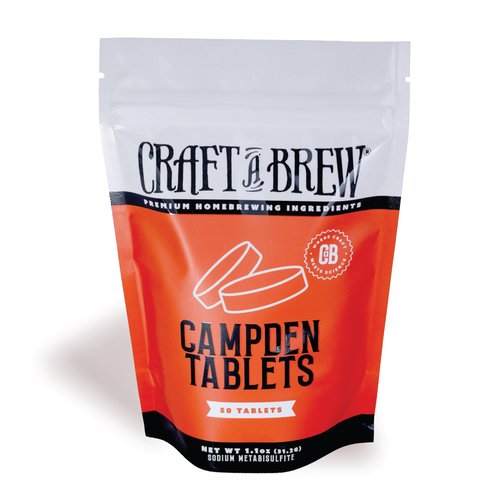 Craft A Brew - Campden Tablets - Sodium Metabisulfite - Sterilant for Winemaking - Ideal for Traditional Grape Wines - Crafting Fruit Wine, Cider - 50 Count